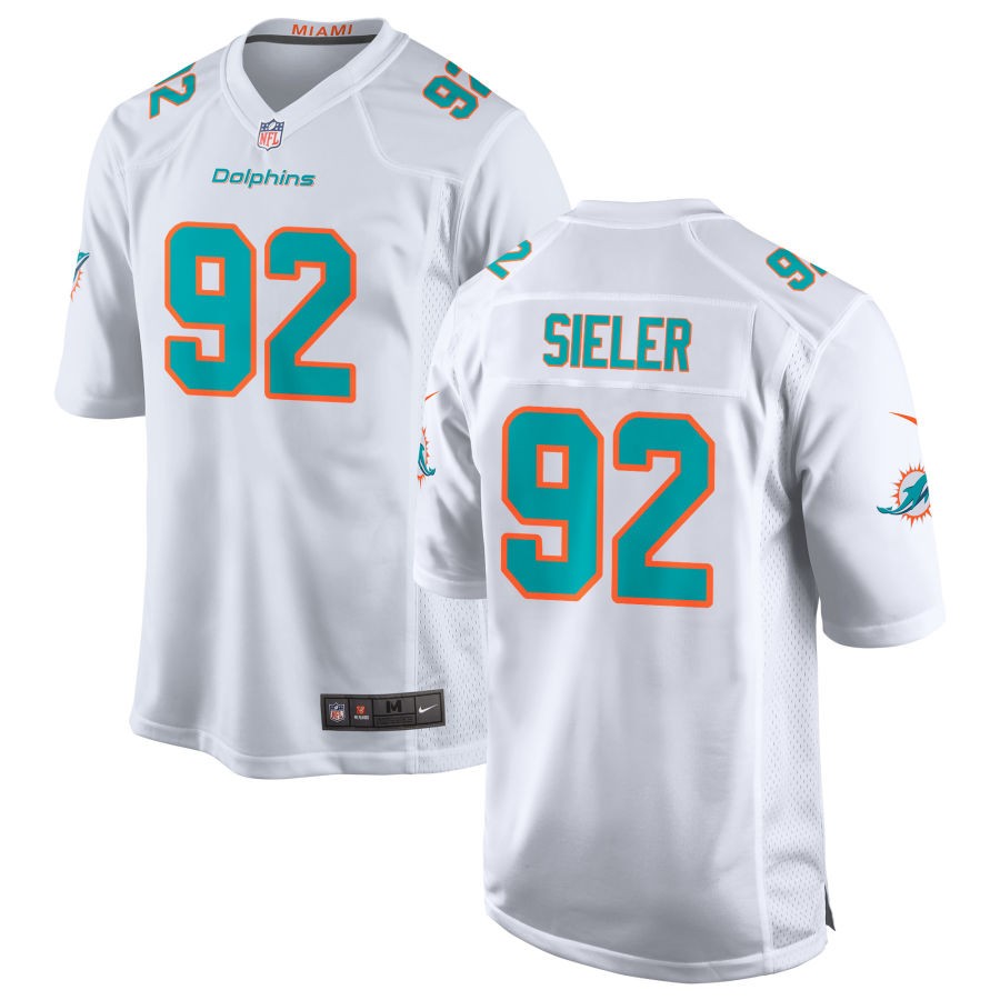 Zach Sieler Miami Dolphins Nike Game Jersey - White