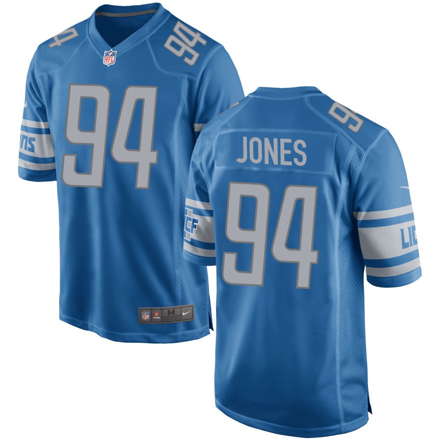 Benito Jones Detroit Lions Nike Game Jersey - Blue