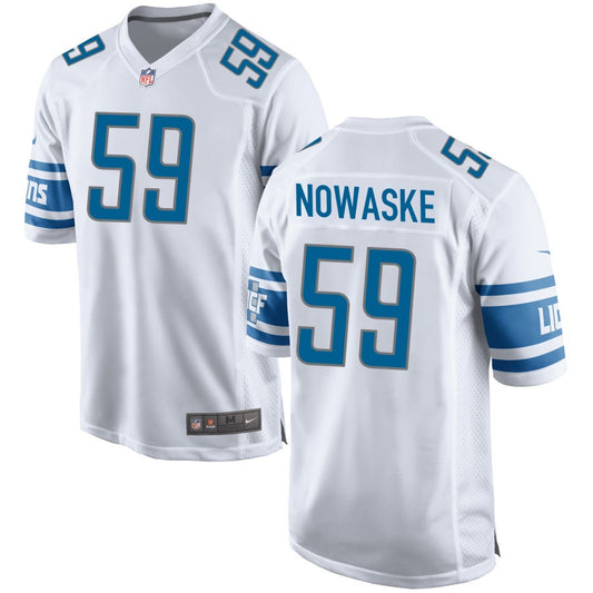 Trevor Nowaske Detroit Lions Nike Game Jersey - White