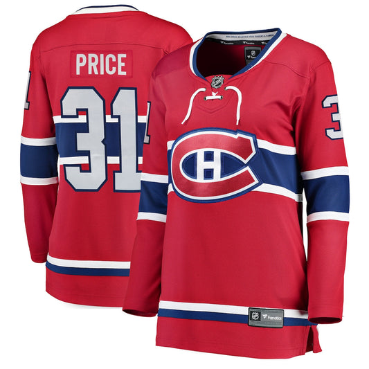 Women's Carey Price Fanatics Canadiens Home Breakaway Jersey - Red