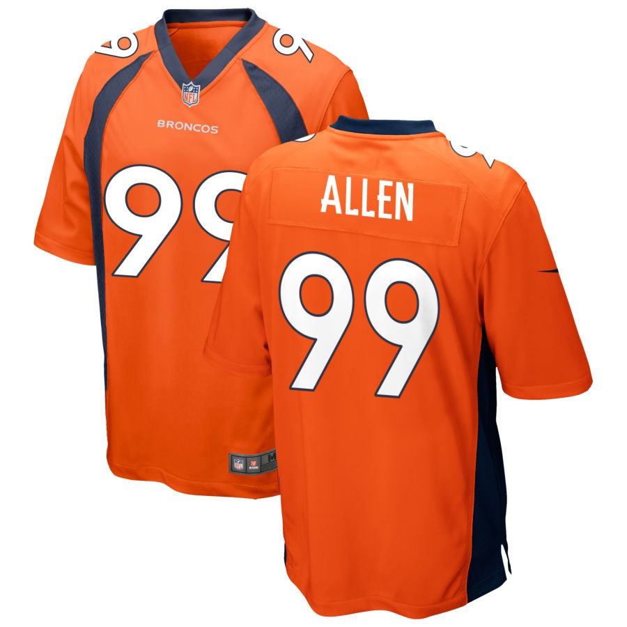 Zach Allen Denver Broncos Nike Game Jersey - Orange