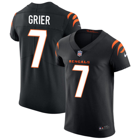 Will Grier Cincinnati Bengals Nike Vapor Elite Jersey - Black