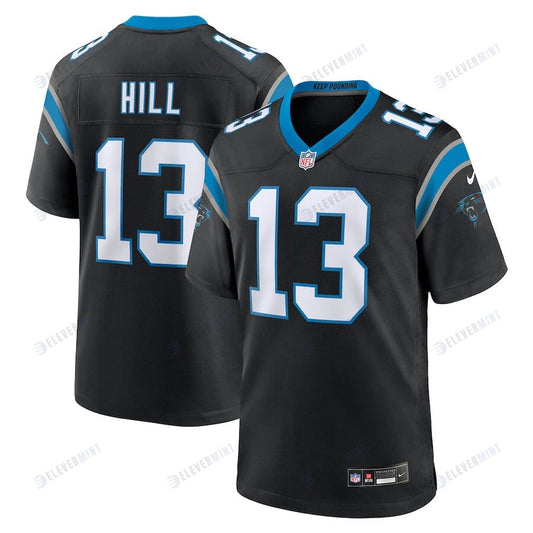 Troy Hill 13 Carolina Panthers Men's Team Game Jersey - Black