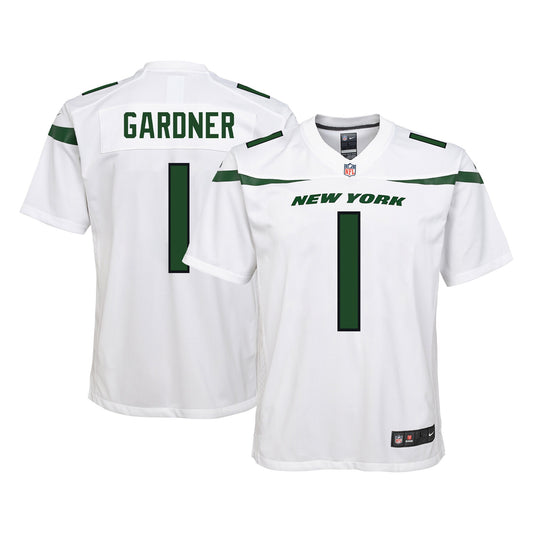 Ahmad Sauce Gardner New York Jets Nike Youth Game Jersey - White