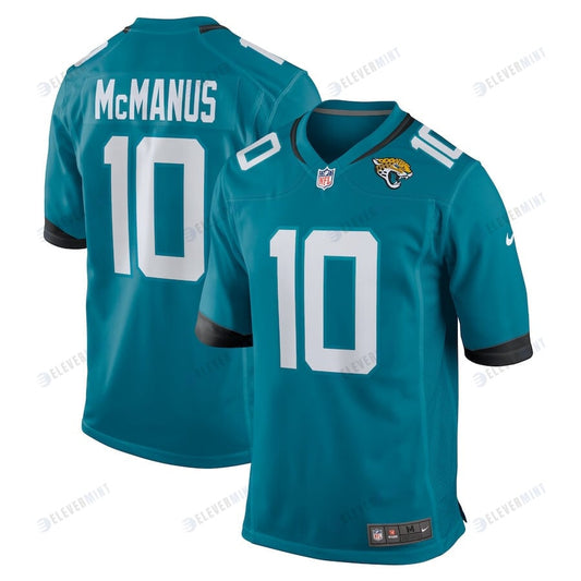 Brandon McManus 10 Jacksonville Jaguars Men Team Game Jersey - Teal