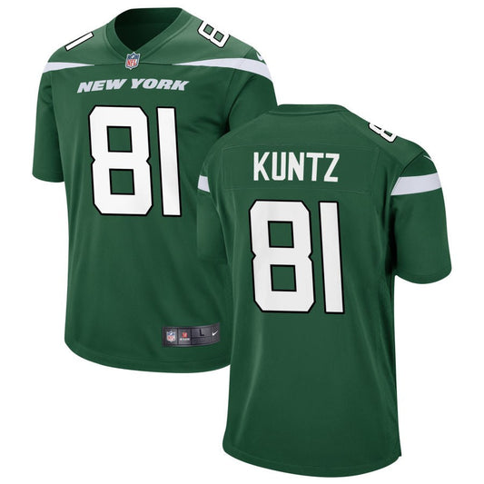 Zack Kuntz New York Jets Nike Youth Game Jersey - Gotham Green