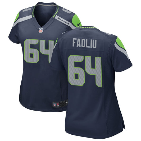 Austin Faoliu Seattle Seahawks Nike Women's Game Jersey - College Navy