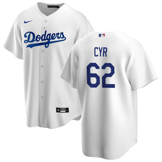 Tyler Cyr Los Angeles Dodgers Nike Youth Home Replica Jersey - White