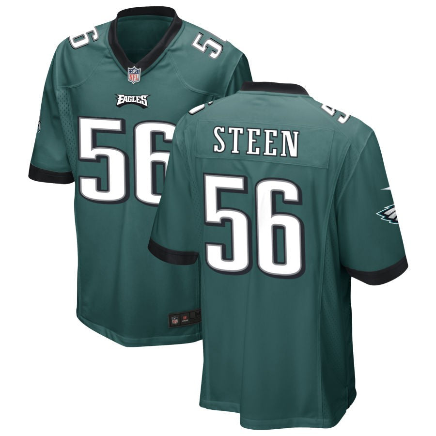 Tyler Steen Philadelphia Eagles Nike Game Jersey - Midnight Green