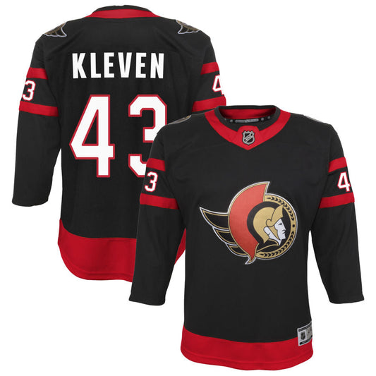 Tyler Kleven Ottawa Senators Youth Home Premier Jersey - Black