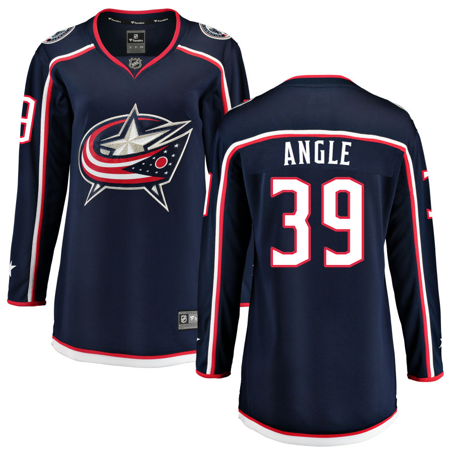 Tyler Angle Columbus Blue Jackets Fanatics Branded Women's Home Breakaway Jersey - Navy