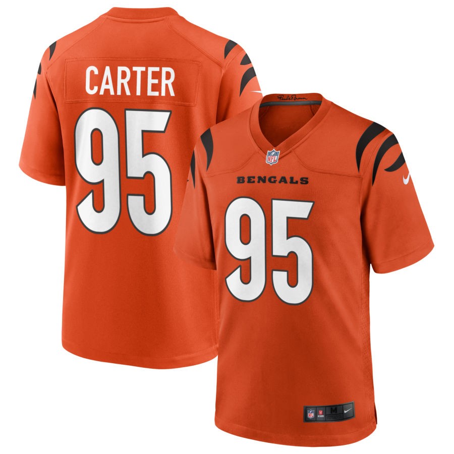 Zach Carter Cincinnati Bengals Nike Youth Alternate Game Jersey - Orange