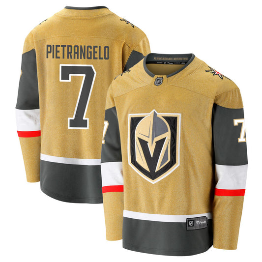 Alex Pietrangelo  Vegas Golden Knights Fanatics Branded Home Breakaway Jersey -