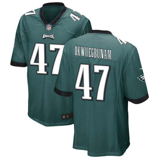 Albert Okwuegbunam Philadelphia Eagles Nike Game Jersey - Midnight Green