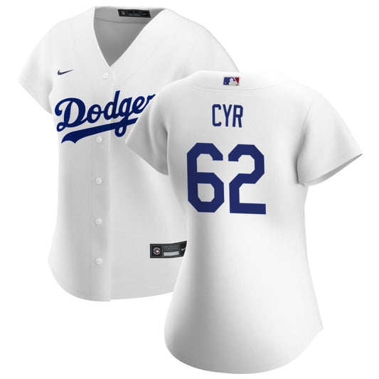 Tyler Cyr Los Angeles Dodgers Nike Women's Home Replica Jersey - White