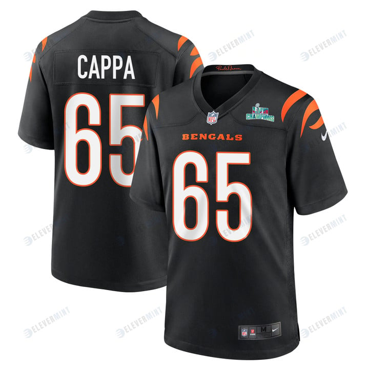 Alex Cappa 65 Cincinnati Bengals Super Bowl LVII Champions Men Game Jersey - Black