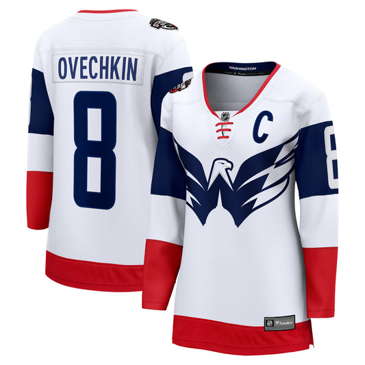 Alexander Ovechkin Washington Capitals Fanatics Branded Women's 2023 NHL Stadium Series Breakaway Player Jersey - White