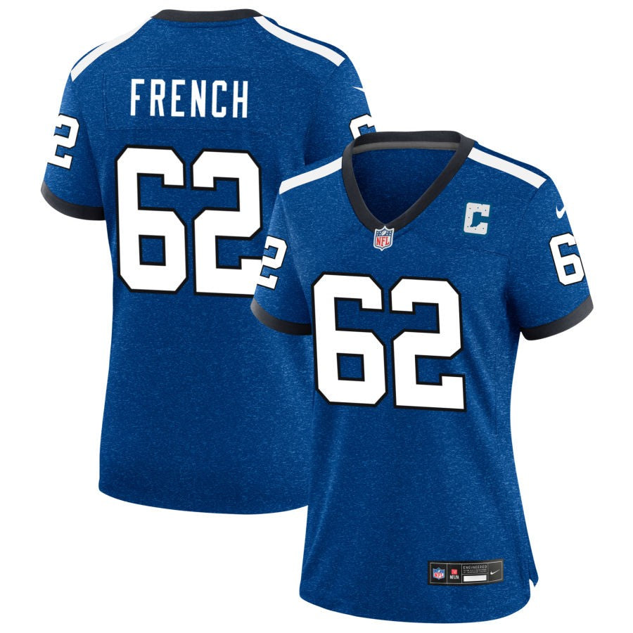 Wesley French Indianapolis Colts Nike Women's Indiana Nights Alternate Game Jersey - Royal