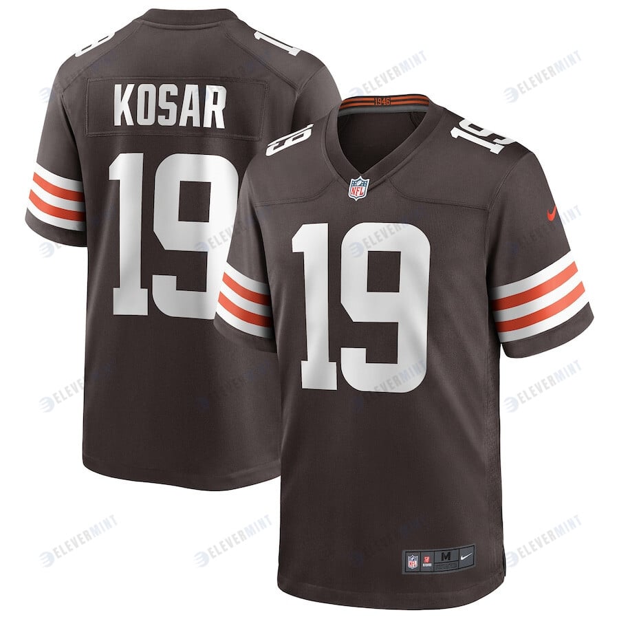 Bernie Kosar 19 Cleveland Browns Men Game Retired Jersey - Brown