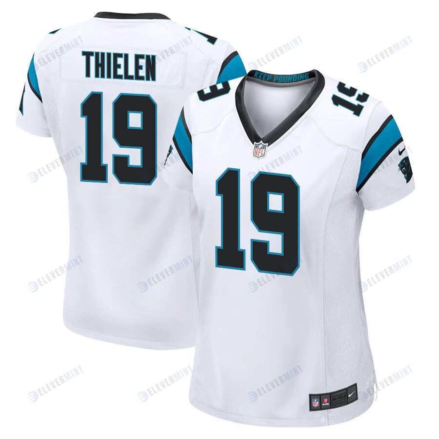 Adam Thielen 19 Carolina Panthers Women Game Jersey - White