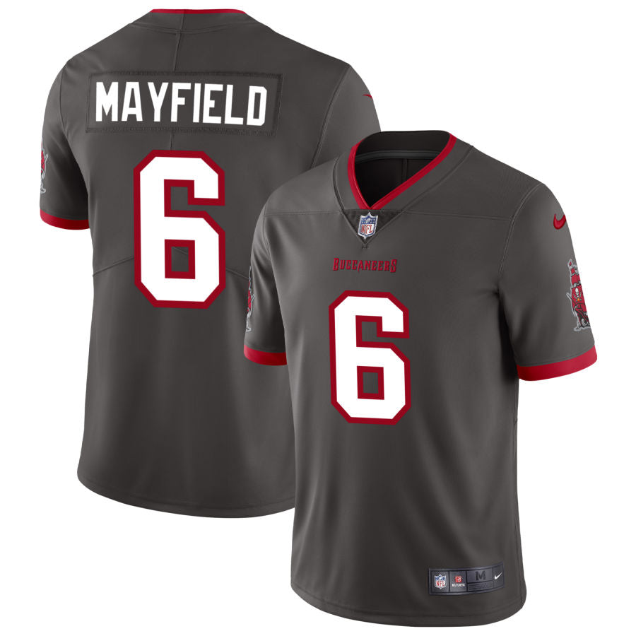 Baker Mayfield Tampa Bay Buccaneers Nike Vapor Untouchable Elite Alternate Jersey - Pewter