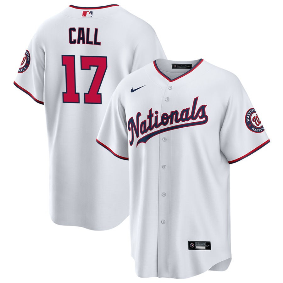 Alex Call Washington Nationals Nike Youth Replica Jersey - White