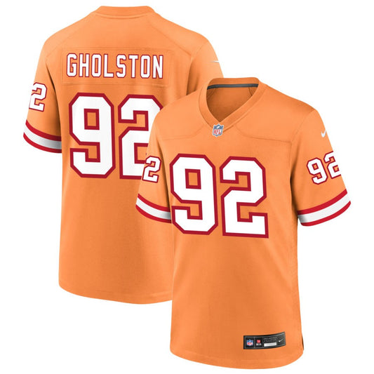 William Gholston Tampa Bay Buccaneers Nike Throwback Game Jersey - Orange