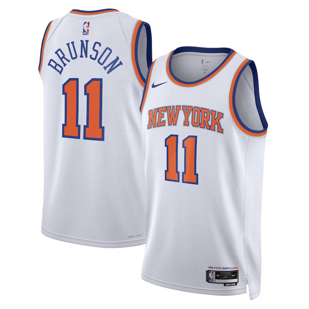 Youth New York Knicks Jalen Brunson Association Jersey - White