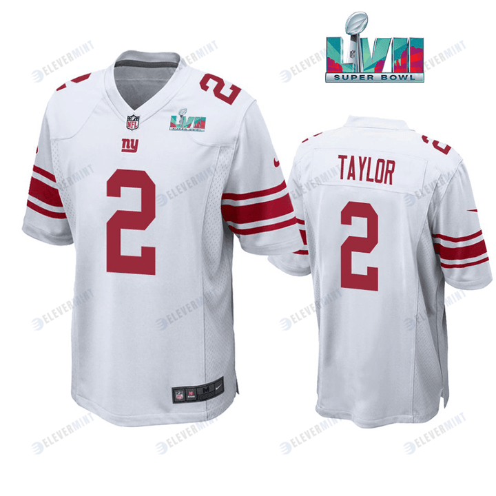 Tyrod Taylor 2 New York Giants Super Bowl LVII Super Bowl LVII White Men Game Jersey