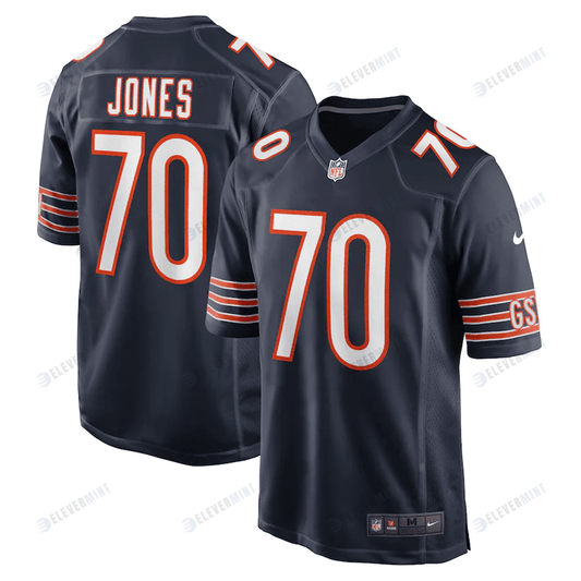 Braxton Jones Chicago Bears Game Player Jersey - Navy