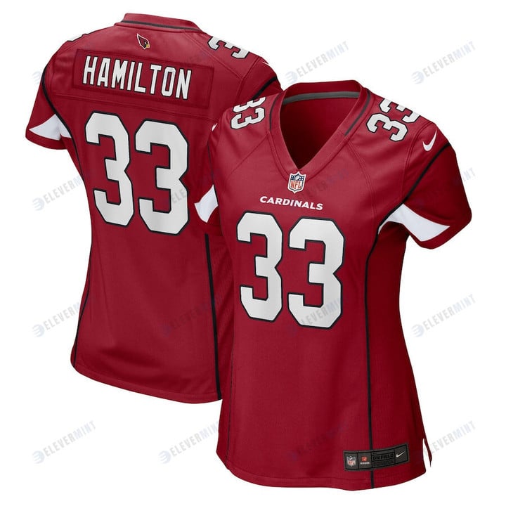 Antonio Hamilton 33 Arizona Cardinals Women Game Jersey - Cardinal