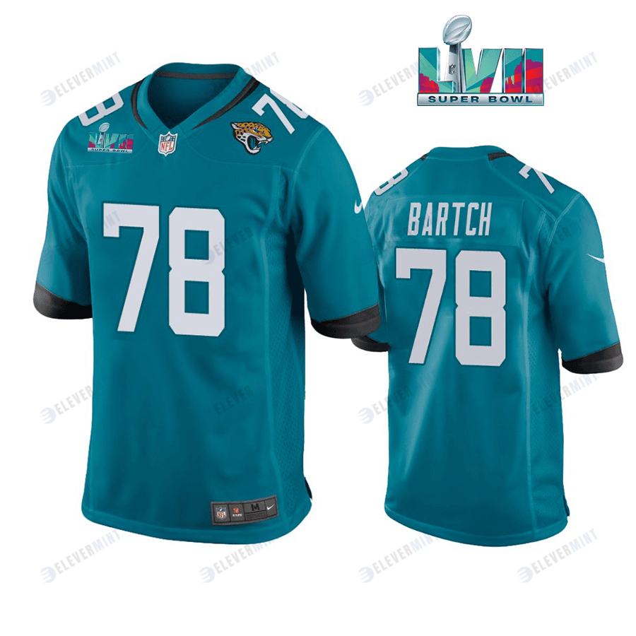 Ben Bartch 78 Jacksonville Jaguars Super Bowl LVII Super Bowl LVII Teal Men Game Jersey