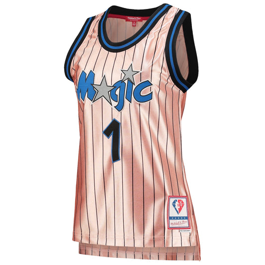 Women's Penny Hardaway Mitchell & Ness Magic 75th Anniversary Rose 1993 Swingman Jersey - Pink