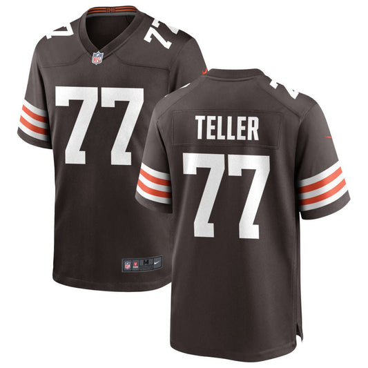 Wyatt Teller Nike Cleveland Browns Game Jersey - Brown