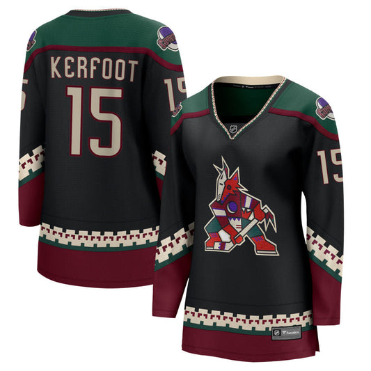 Alexander Kerfoot Arizona Coyotes Fanatics Branded Women's 2021/22 Home Breakaway Jersey - Black