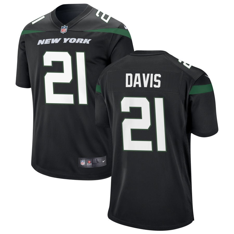 Ashtyn Davis New York Jets Nike Alternate Game Jersey - Stealth Black