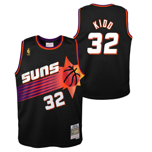 Youth Phoenix Suns Jason Kidd Mitchell & Ness Black 1996-97 Hardwood Classics Swingman Jersey