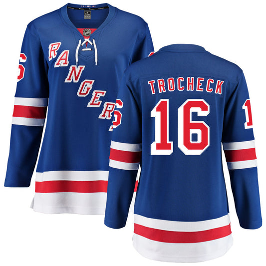 Vincent Trocheck New York Rangers Fanatics Branded Women's Home Breakaway Jersey - Blue