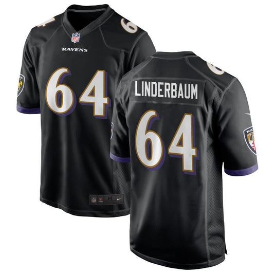 Tyler Linderbaum Baltimore Ravens Nike Youth Game Jersey - Black