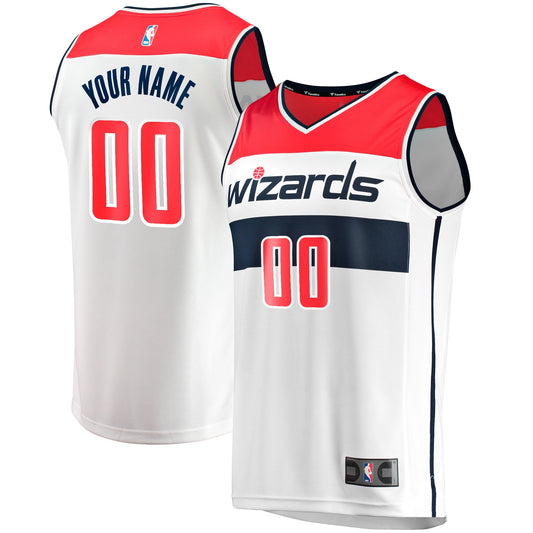 Washington Wizards Fanatics Branded Youth Fast Break Replica Custom Jersey - Association Edition - White