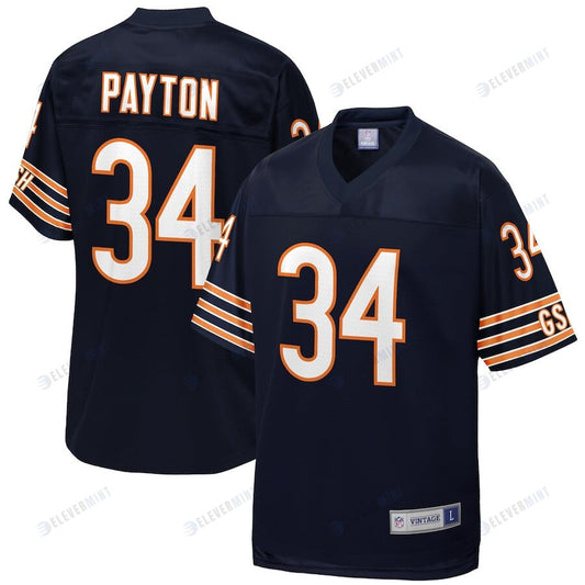 Walter Payton 34 Chicago Bears Pro Line Men Retired Jersey - Navy