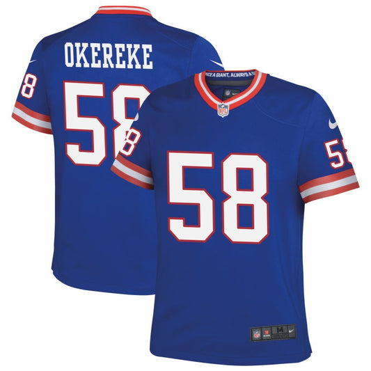 Bobby Okereke New York Giants Nike Youth Classic Game Jersey - Royal