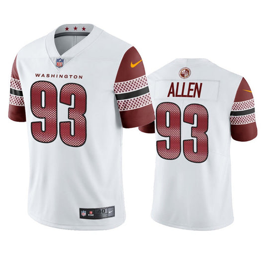 Youth Washington Commanders Johnathan Allen Vapor Jersey - White