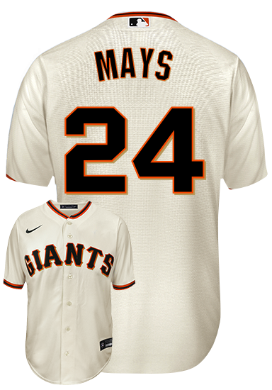 Willie Mays Jersey - San Francisco Giants Replica Adult Home Jersey