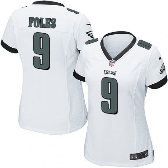 Women's Philadelphia Eagles Nick Foles Game Jersey White