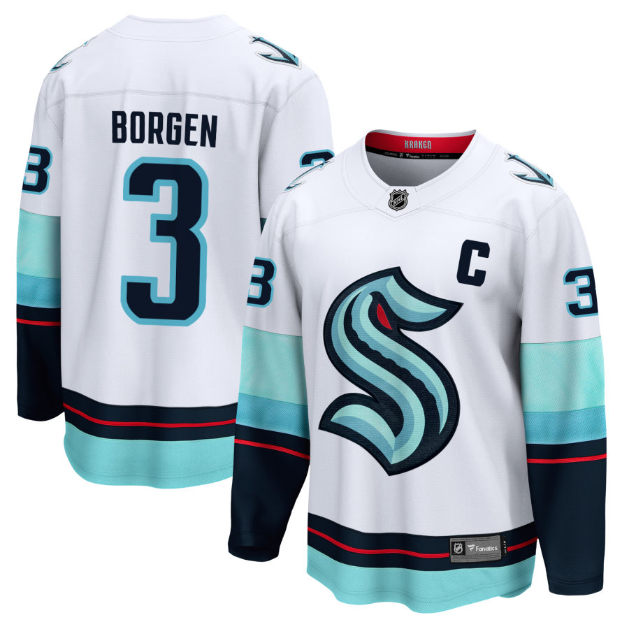 Will Borgen Seattle Kraken Fanatics Branded Away Breakaway Jersey - White