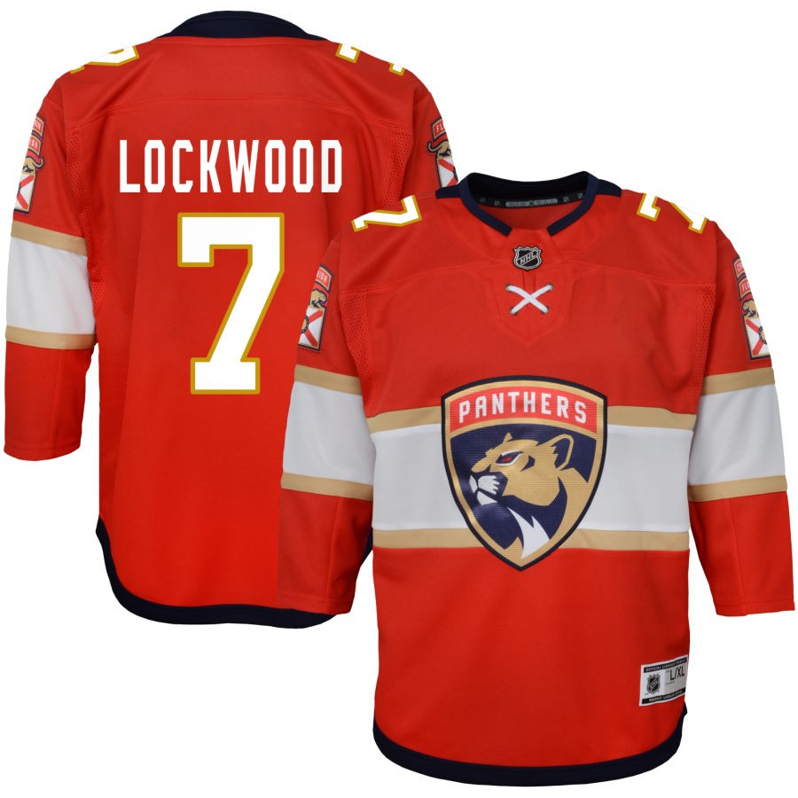 William Lockwood Florida Panthers Youth Home Premier Jersey - Red