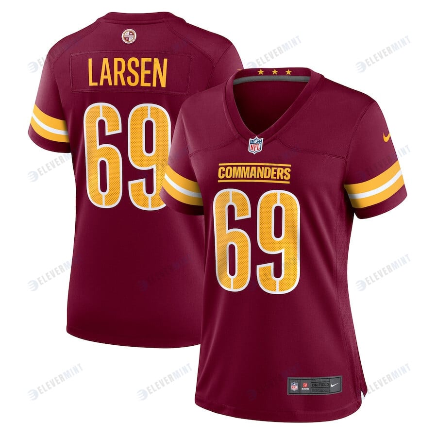 Tyler Larsen 69 Washington Commanders Women Game Jersey - Burgundy