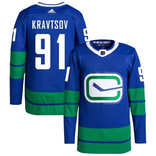 Vitali Kravtsov Vancouver Canucks adidas Primegreen Authentic Pro Jersey - Royal