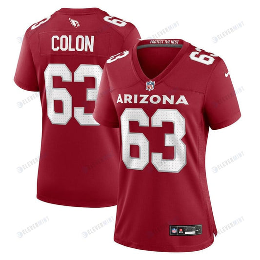 Trystan Colon 63 Arizona Cardinals Women Team Game Jersey - Cardinal